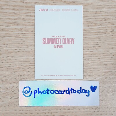 BLACKPINK SUMMER DIARY 2019 IN HAWAII OFFICIAL PHOTOCARD POLA KPOP