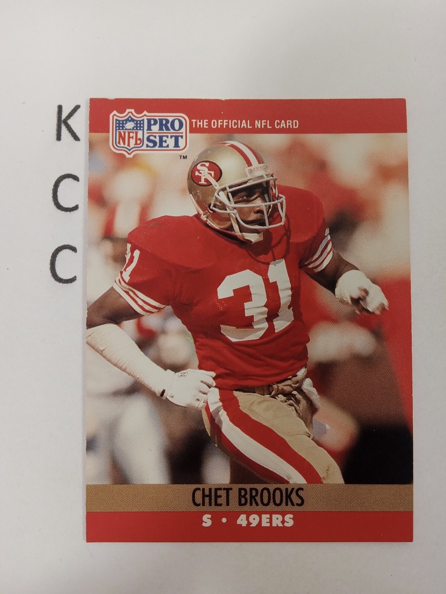 1990 Pro Set NFL #636 Chet Brooks San Francisco 49ers | eBay