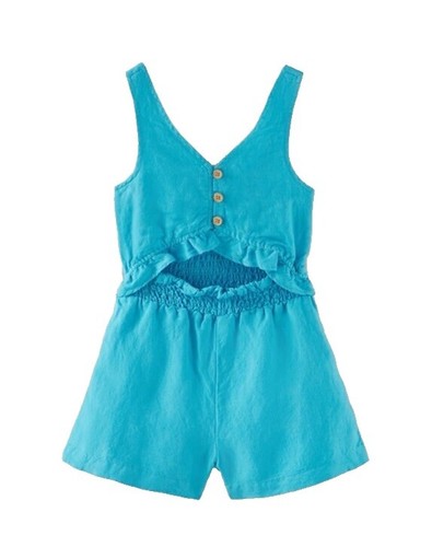 Soor Ploom Oona Romper Graph Paper Linen 6Y NEW | eBay