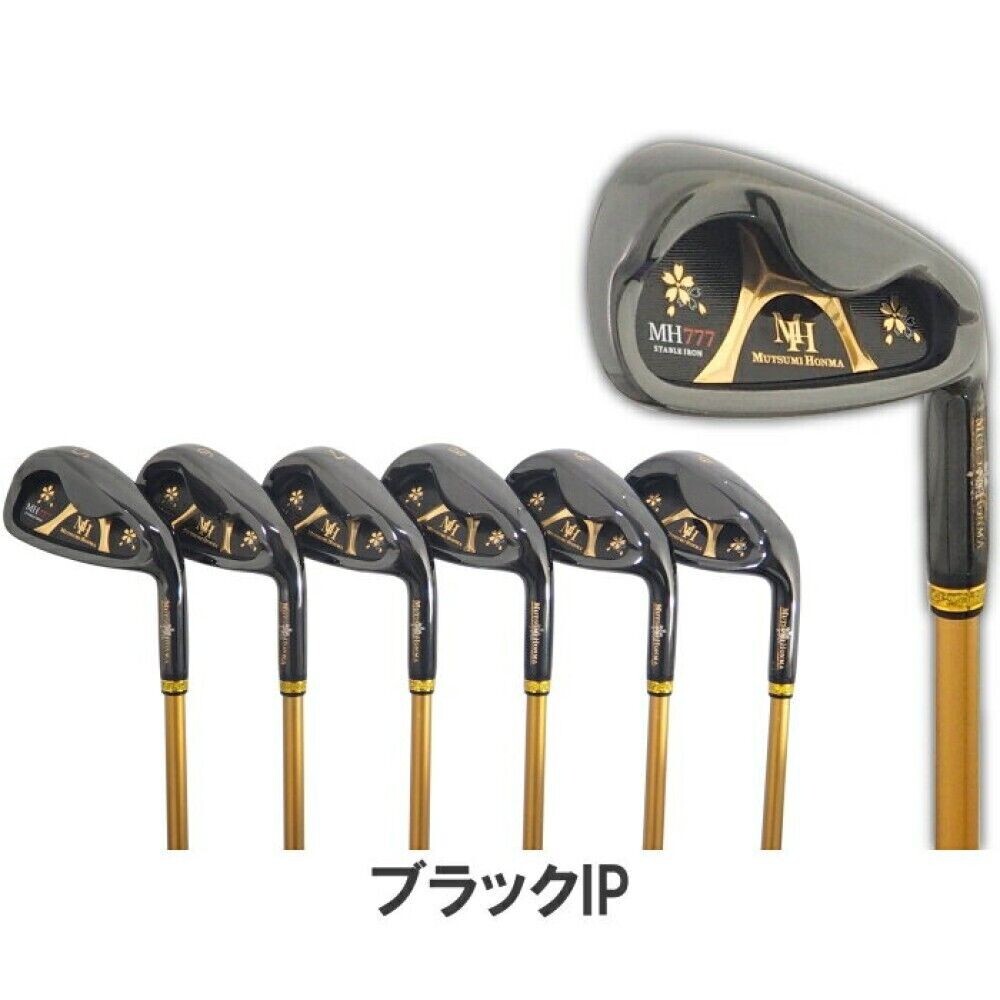 MUTSUMI HONMA Golf IronSet 5-9+PW MH-777 RH Black One Length