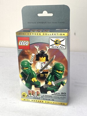 LEGO 3346 Mini Heroes Collection Ninja #3 Green Ninja x2 Samurai