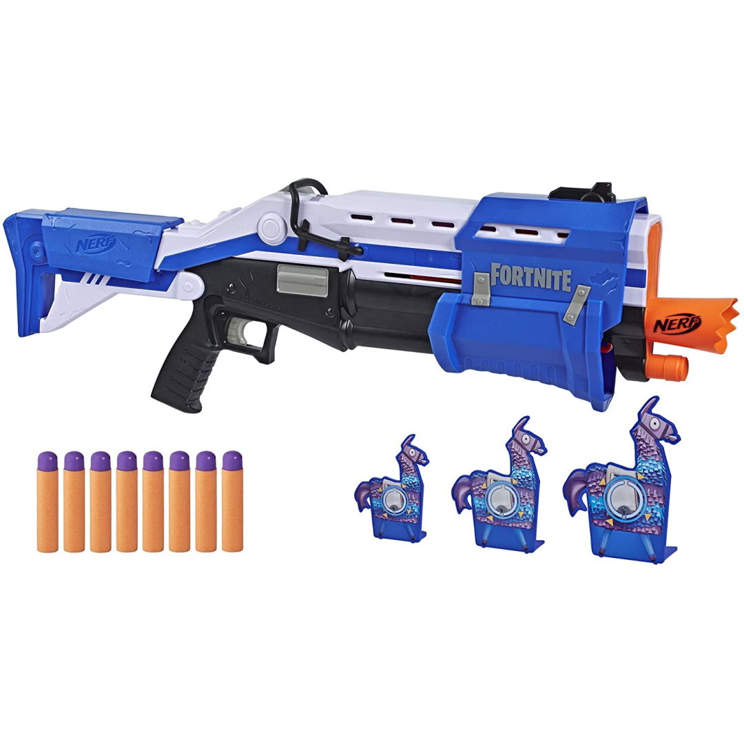 Nerf Fortnite Pump Action Dart Blaster 8 Darts & Targets Kids