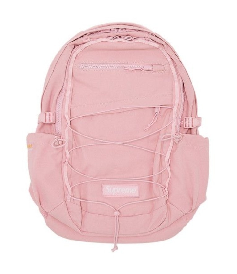 Supreme Light Pink Backpack SS25 Box Logo BOGO Cordura New | eBay
