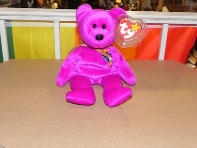 ty beanie baby Millennium 2000 Bear with misspelled Tag