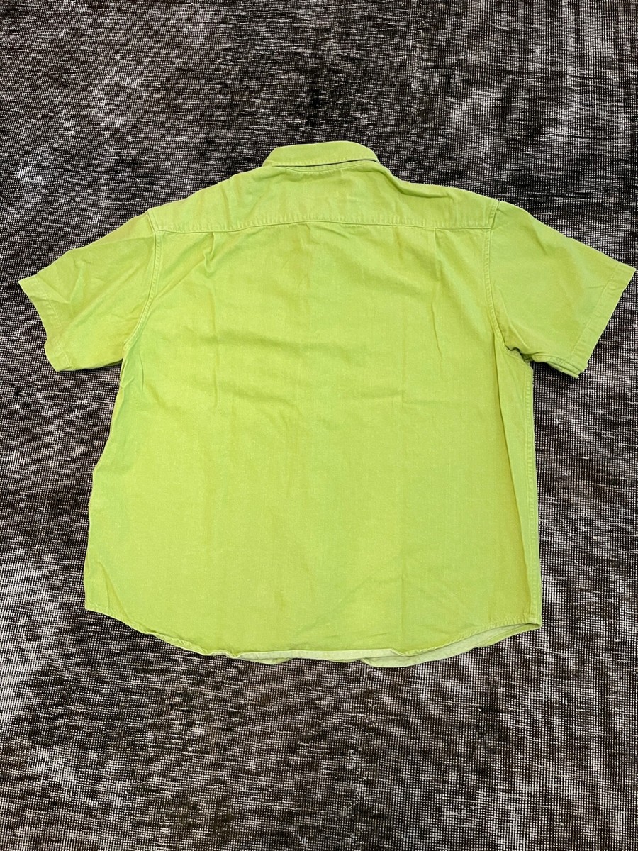 Supreme SS Lime Green Short Sleeve Oxford Shirt size Large | eBay