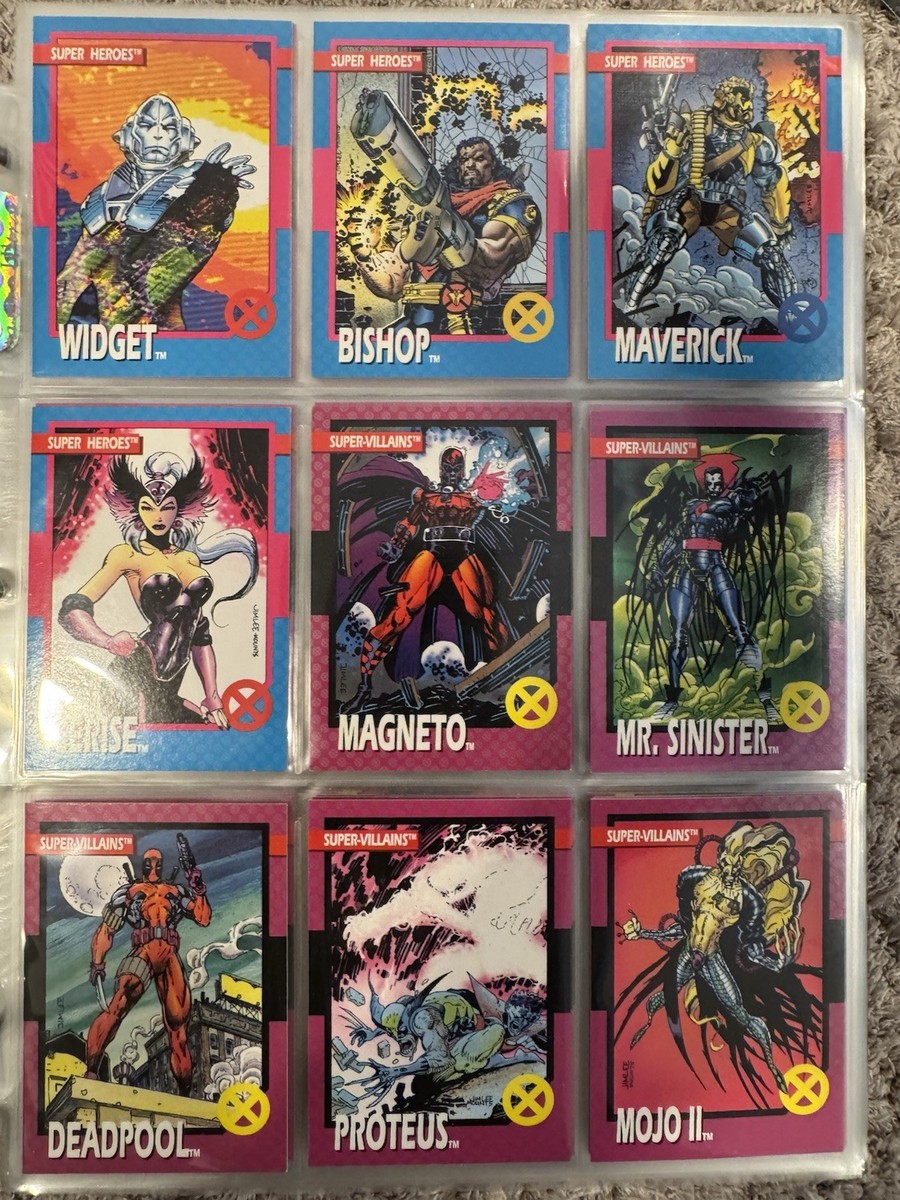 1992 Marvel X-Men Series 1 NEAR COMPLETE 95 (of 100) BASE CARD SET