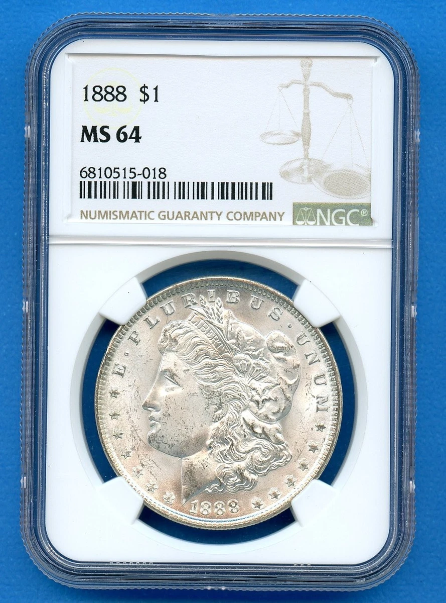 MS 64 Graded 1888 Year Morgan US Dollars (1878-1921) for sale | eBay