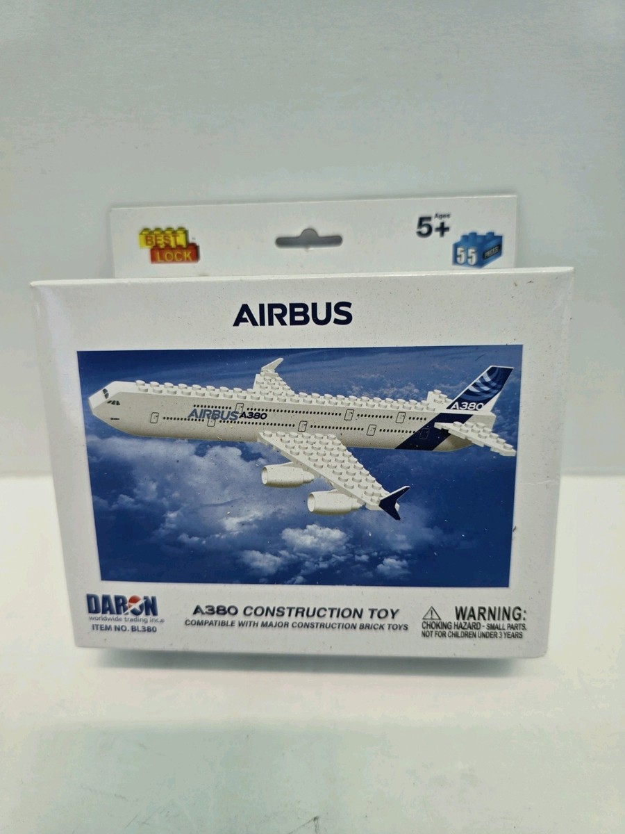 Best-Lock Construction Toys Lego Airbus A380 55 Pieces New Open