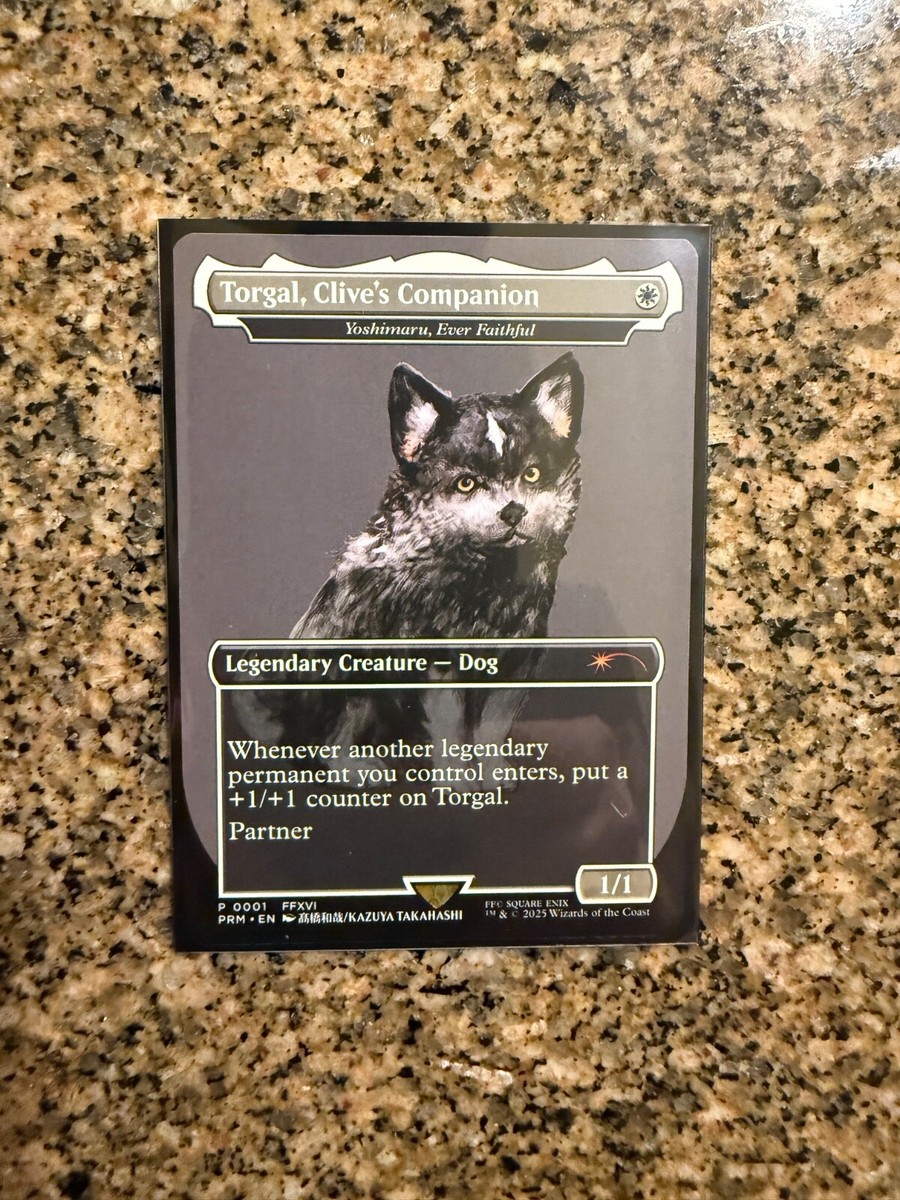Torgal, Clive's Companion Mtg Magic Final Fantasy Promo Yoshimaru