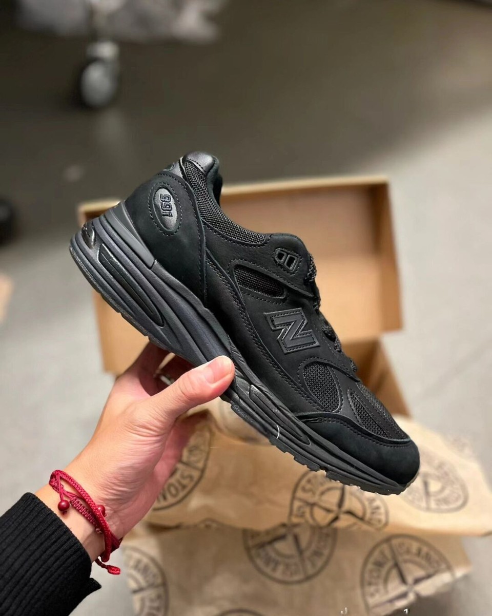Stone Island × New Balance 991V2 Ghost Black U991SK2 Men's Size | eBay
