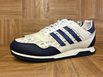 RARE🔥 Sz 10.5 - Adidas ZXZ LEA MNG Trefoil Spell-Out Men's Shoes