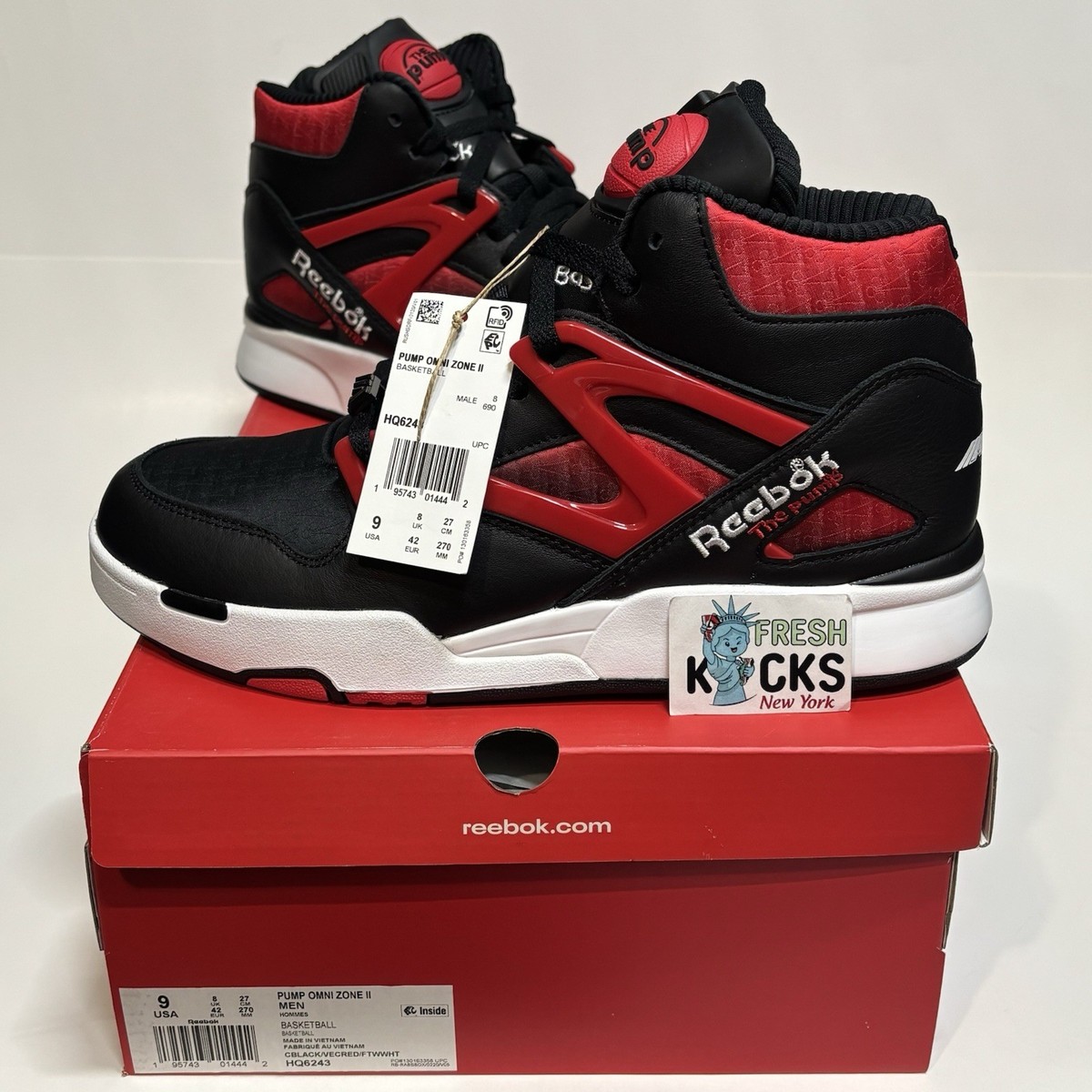 Reebok Pump Omni Zone 2 Anuel AA The Sky Above The Street Men Size