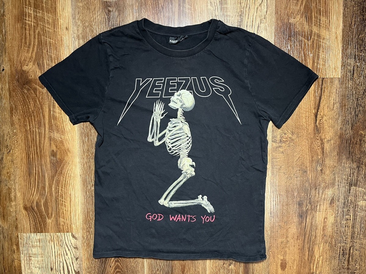 KANYE WEST YEEZUS 2013 TOUR T-SHIRT OFFICIAL MENS RARE GOD WANTS