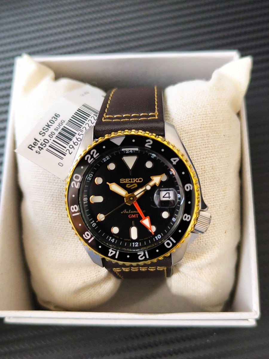 Seiko 5 Sports SKX Sports Style GMT Black dial JAPAN SSK036-MINT