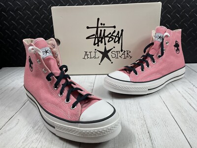 Size 11-Stussy x Converse CT 70 Hi Surfman Plumeria Black Pink