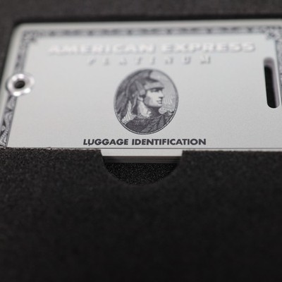 New American Express Platinum card holders limited Luggage Name