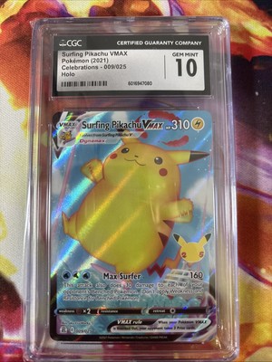 Surfing Pikachu VMAX 009/025 Celebrations Holo - CGC 10 | eBay