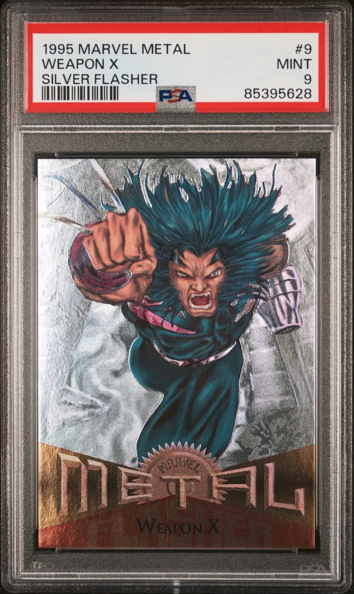 1995 Marvel Metal Silver Flasher #9 Weapon X - PSA 9 | eBay