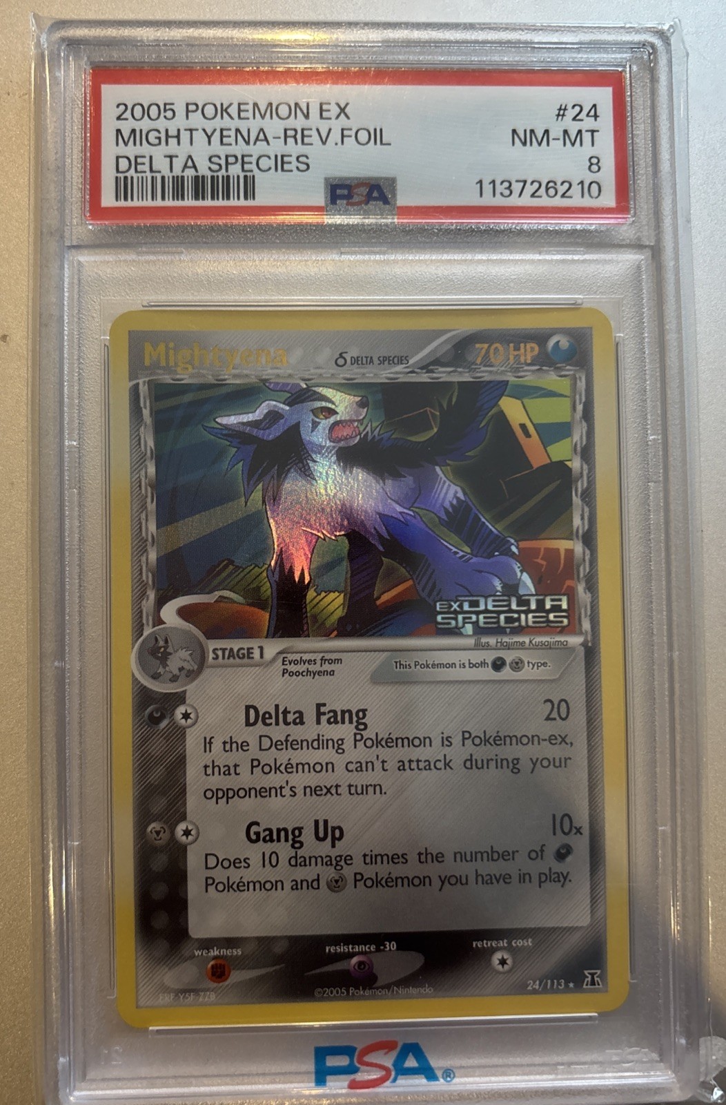 Mightyena 2005 EX: Delta Species #024/113 Reverse Holo Price Guide