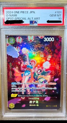PSA 10 ONE PIECE Card O-Nami SP OP07 OP06-101 500 Years In The