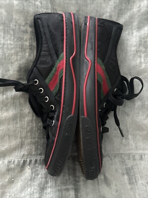 Gucci Tennis 1977 Off the Grid Low Black Bottom Soles are Brown