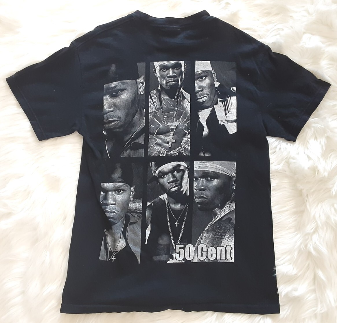 Vintage 50 Cent T Shirt G-Unit Double Sided Graphic Print Men's