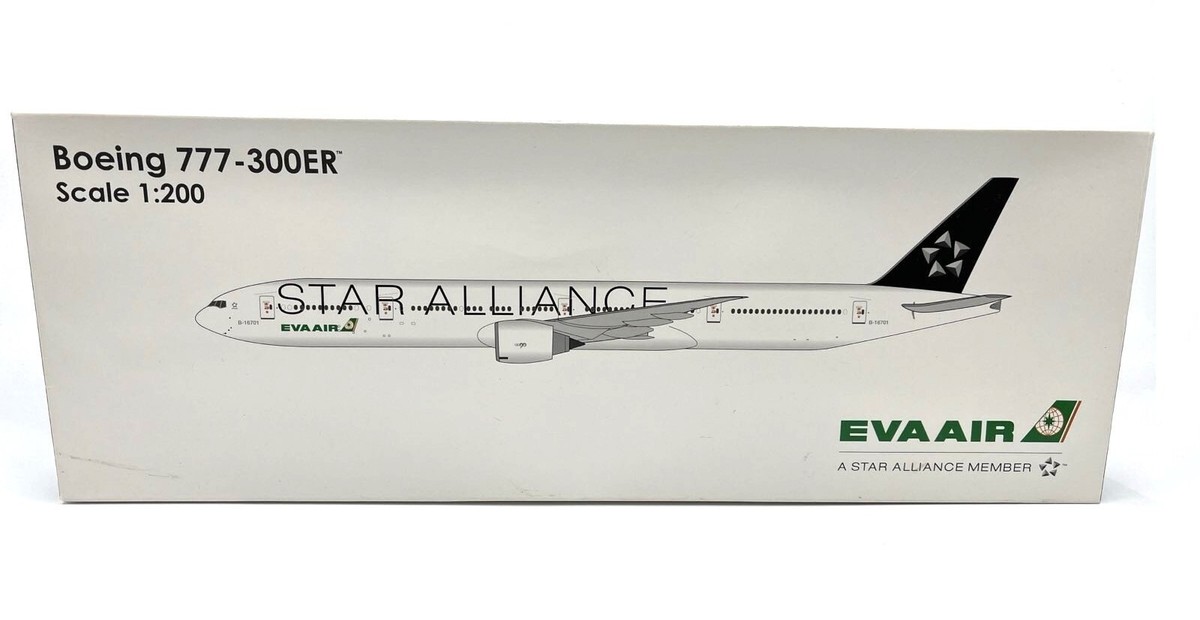 Hogan Wings 0854, EVA Air, Boeing 777-300ER (B-16701), Star