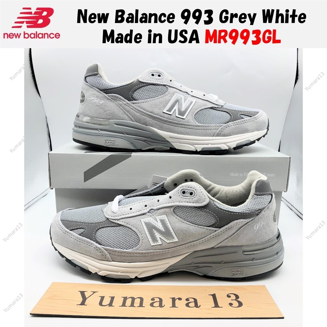 New Balance 993 Grey White Made in USA MR993GL Men's Size | eBay