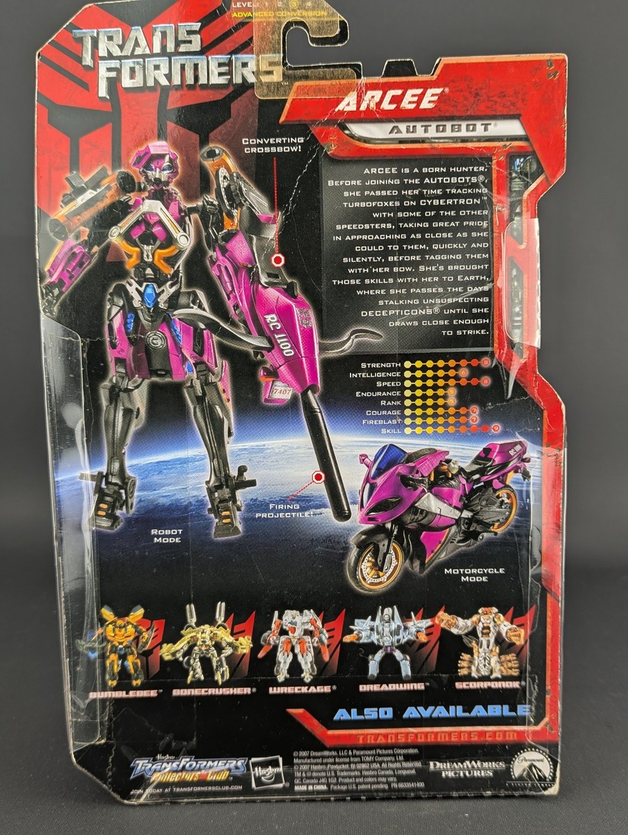 Transformers 2007 Movie Arcee G1 Color Edition SEALED Wonder Fest