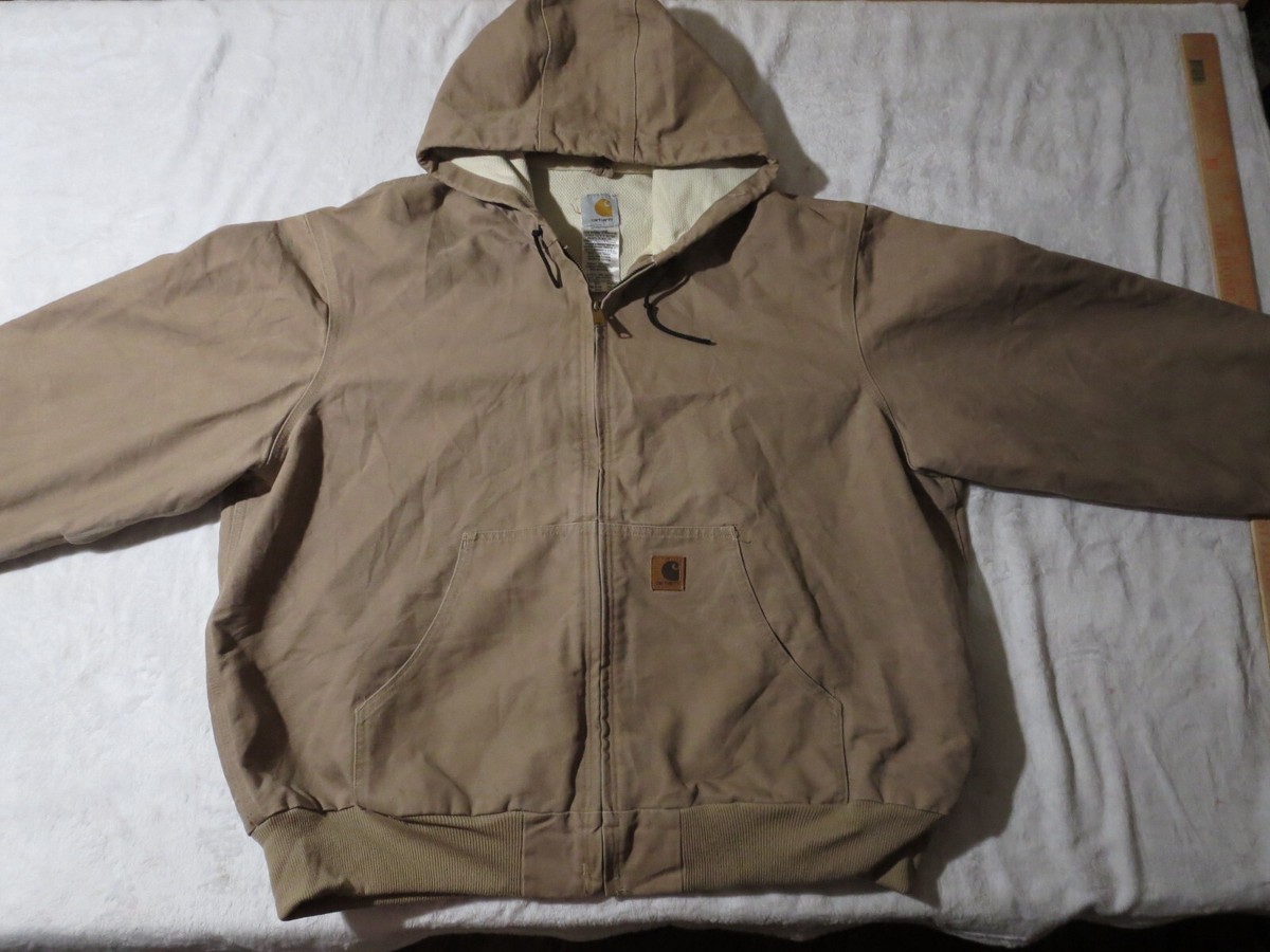 Vintage Carhartt Duck Canvas Hooded Jacket RN 14806 J 167 SDL Size