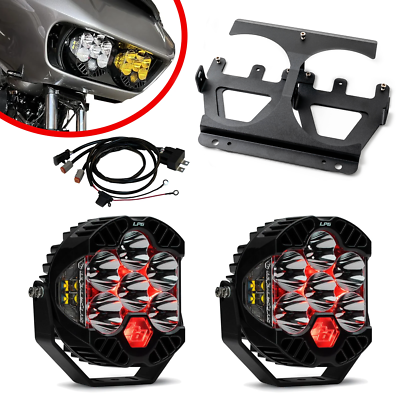 Baja Designs LP6 Pro Headlight Kit For 2015-2023 Harley Road Glide