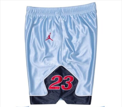 SUPREME X JORDAN WARM UP SHORT Light Blue Short Size Large HF3054