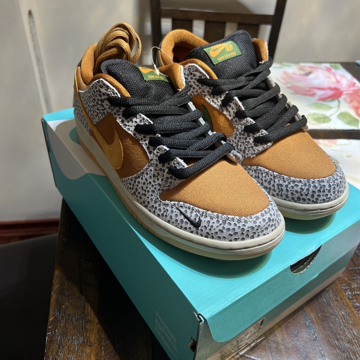 Men's Size 9.5 - Nike SB Dunk Low Pro ATMOS Safari 2020 | CD2563