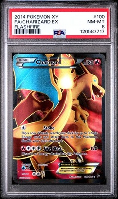 PSA 8 Charizard Ex #100 2014 Pokemon Xy Flashfire 120587717 | eBay