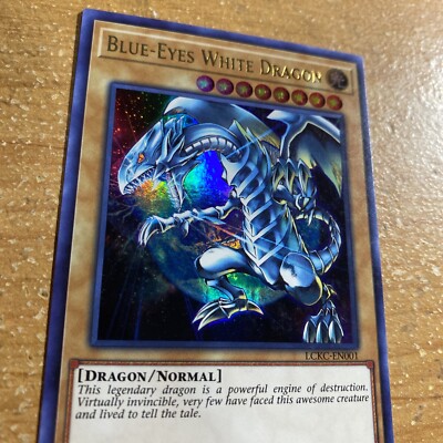 🔥 YUGIOH Blue Eyes White Dragon LCKC-EN001 ULTRA RARE ALTERNATE