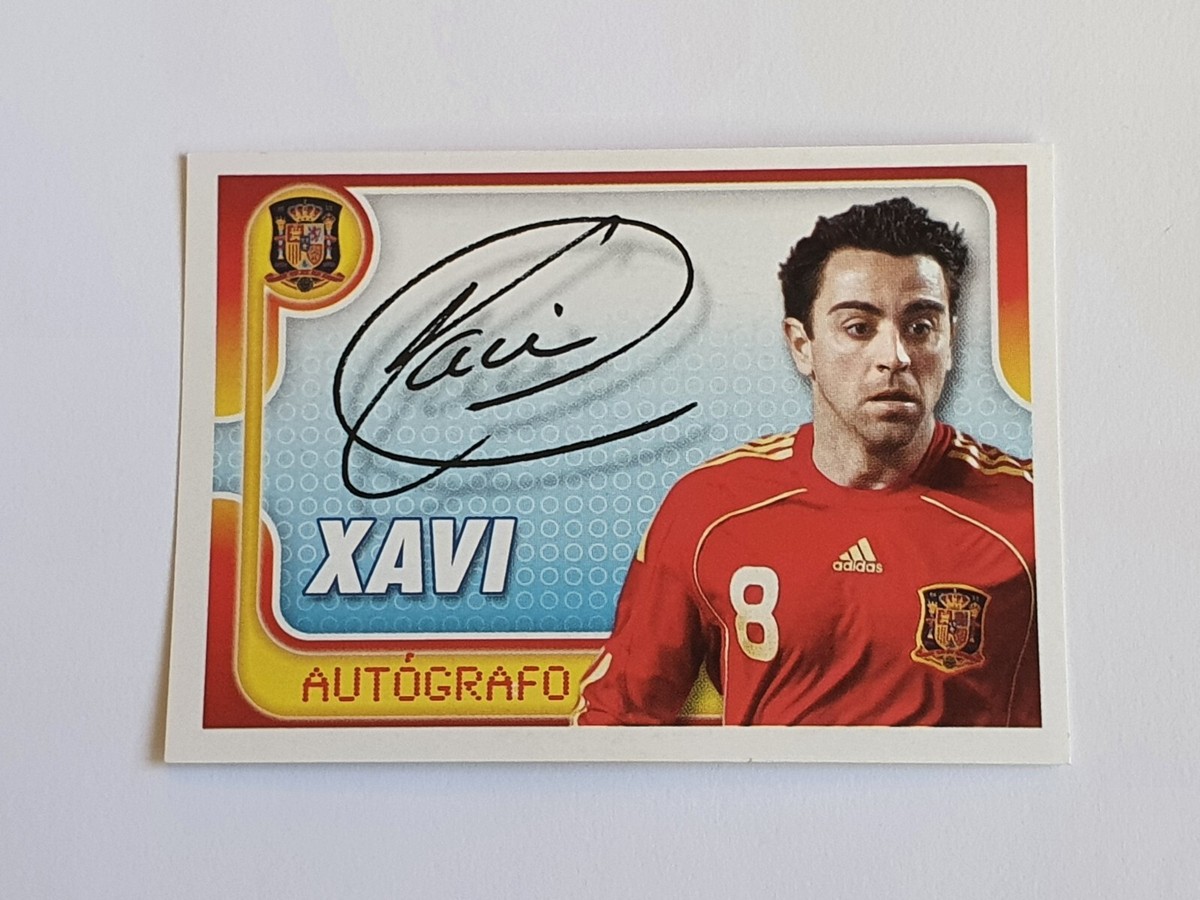 Xavi Hernandez Autograph #88 Panini Official Spain Set ¡A Por