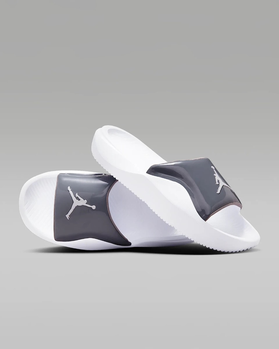 New Nike Jordan Air Franchise Slides Shoes - Cool Grey/ White