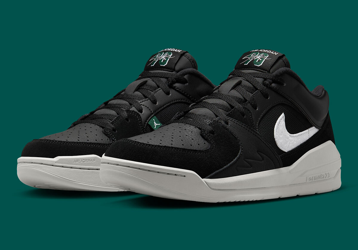 Nike Jordan Stadium 90 Black White Spruce Green DX4397-003 sz 14