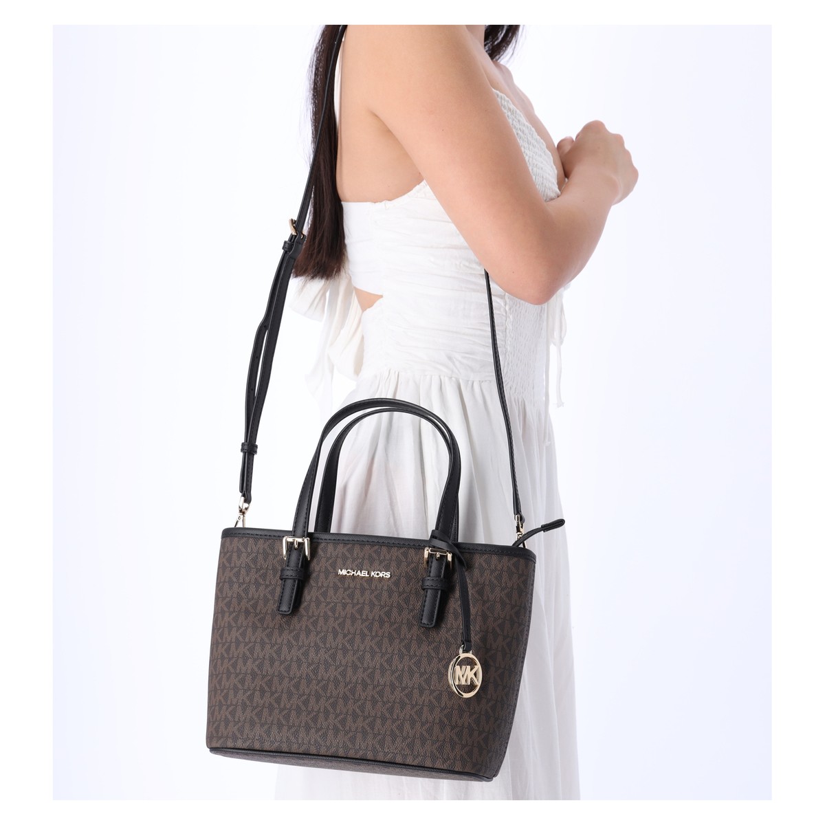 Michael Kors Jet Set Small XS Carryall Convertible Tote Crossbody