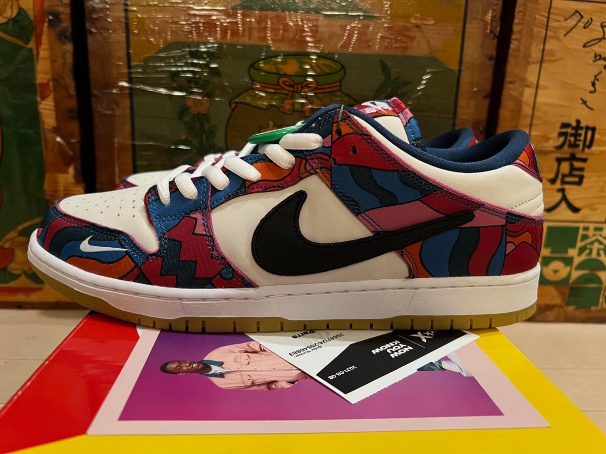 Size 13 - Nike Dunk Low Pro SB x Parra Abstract Art 2021 for sale