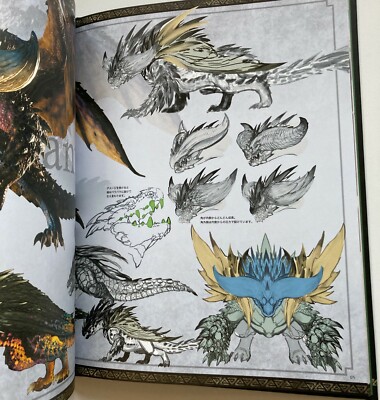 Monster Hunter Art Book Set World & Iceborne Monster Designs 2