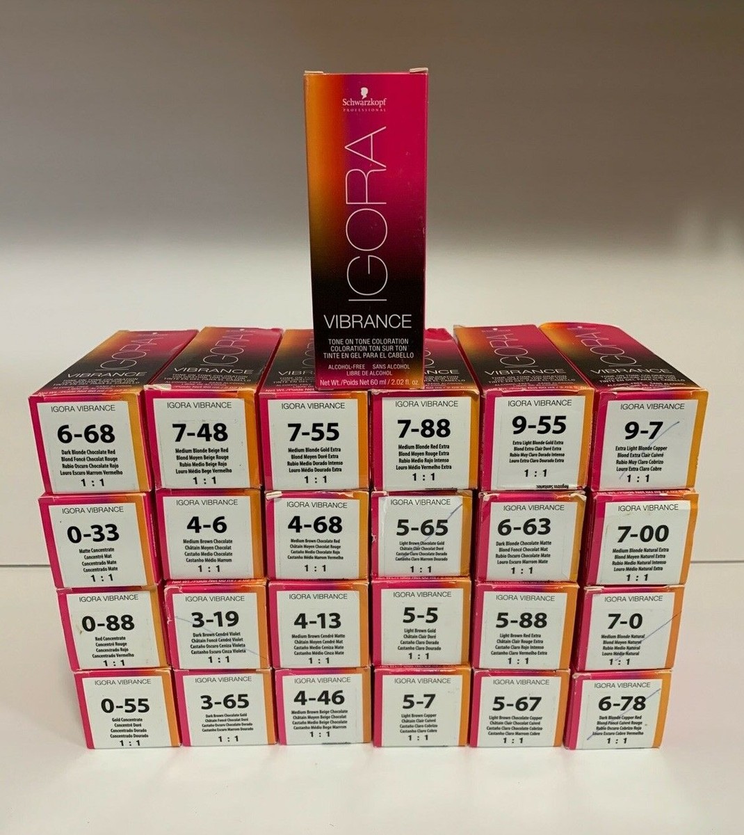 Schwarzkopf Igora VIBRANCE Tone on Tone Coloration 2.02 oz ~YOU