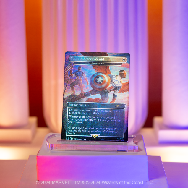 Captain America ✨ FOIL ✨ MTG Secret Lair x Marvel Magic the