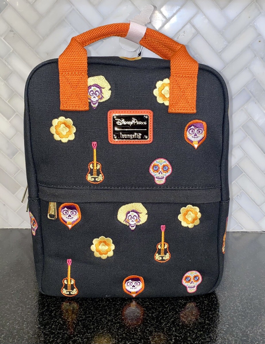 Loungefly COCO Backpack Canvas AOP Embroidered NWT Pixar Disney | eBay