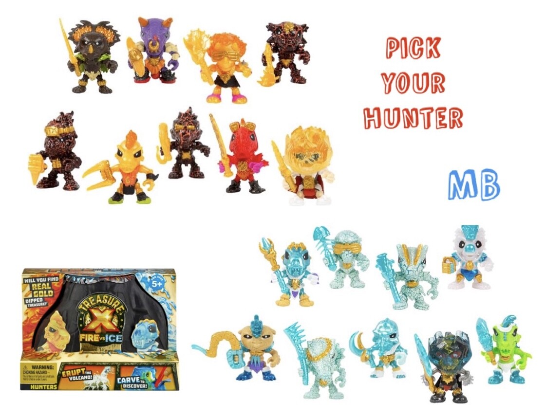 TREASURE X FIRE VS ICE HUNTERS FiGURES YOUR CHOICE BY MOOSE TOYS
