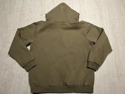 AUTHENTIC Supreme Box Logo Olive Green Pullover Hoodie Sz XXL Made