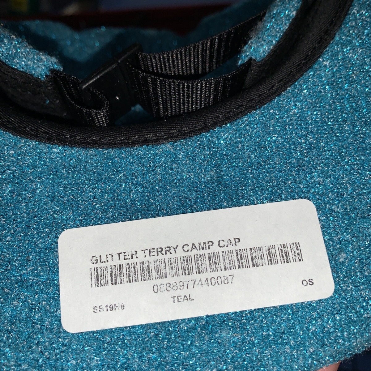 SS19 Supreme Glitter Terry camp cap Teal hat box logo | eBay