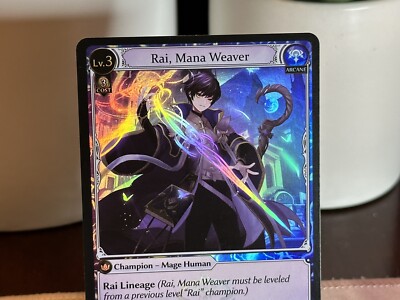 Grand Archive TCG Rai, Mana Weaver FOIL Dawn Of Ashes 1st Edition