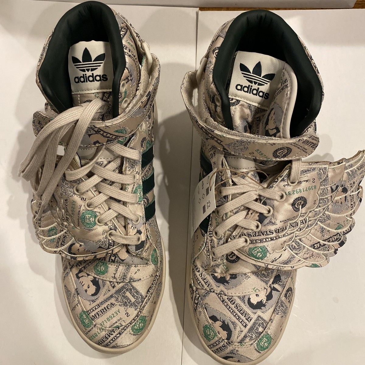 Adidas x Jeremy Scott Forum Wings 1.0 Money Men's Shoes Clear