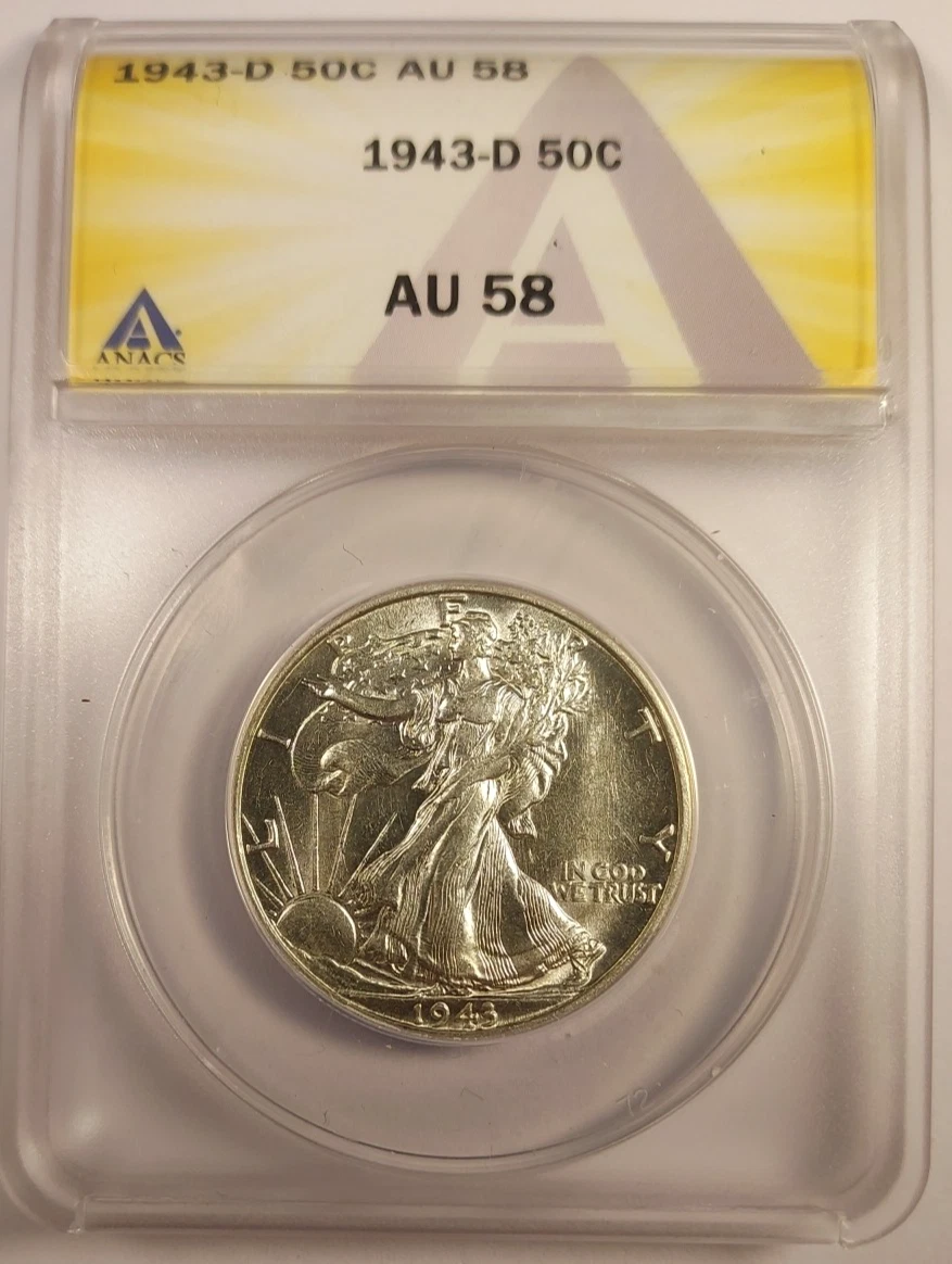 AU 58 Graded Liberty Walking Half Dollars (1916-1947) for sale | eBay